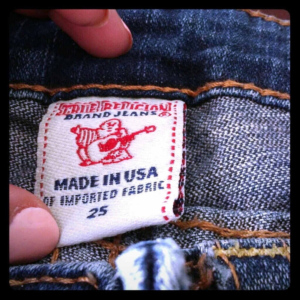 True Religion Billy Straight Leg Jeans Size 25
